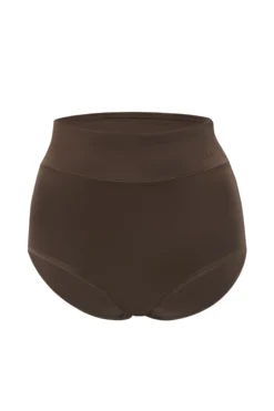 Women's High-Waisted Brief in Toffee