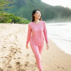 Women's Jogger Pajama Set in Apple Blossom