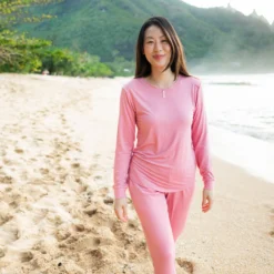 Women's Jogger Pajama Set in Apple Blossom