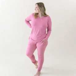 Women's Jogger Pajama Set in Apple Blossom