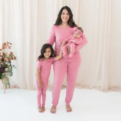 Women's Jogger Pajama Set in Apple Blossom