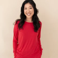 Women's Jogger Pajama Set in Cardinal