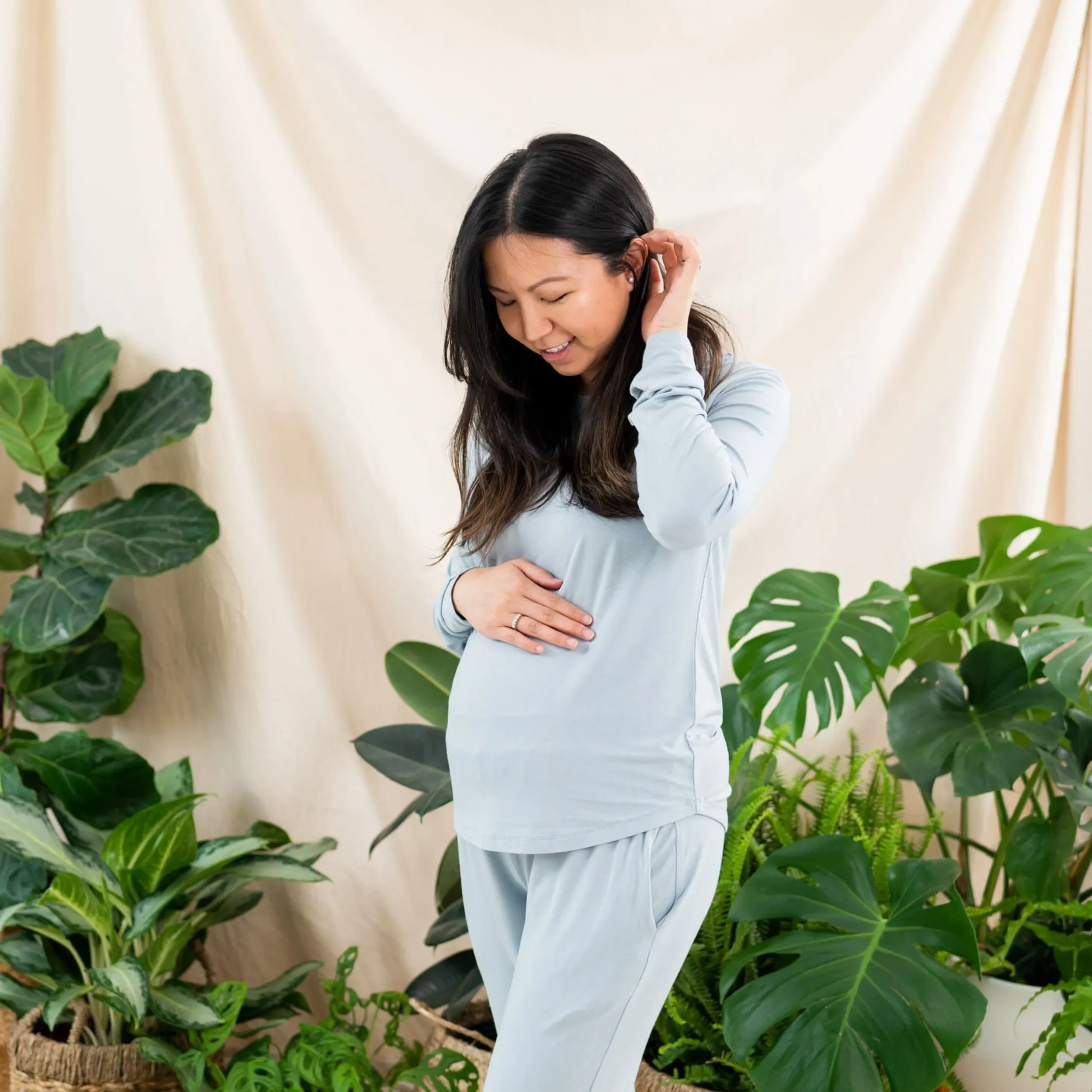 Women's Jogger Pajama Set in Fog