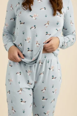 Women's Jogger Pajama Set in Mallard Duck