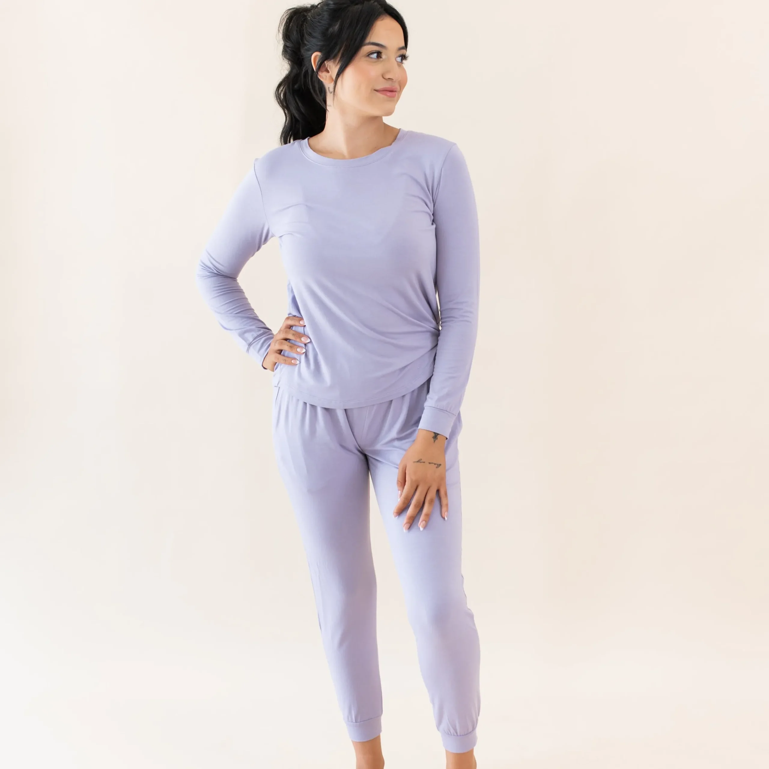 Women's Jogger Pajama Set in Taro