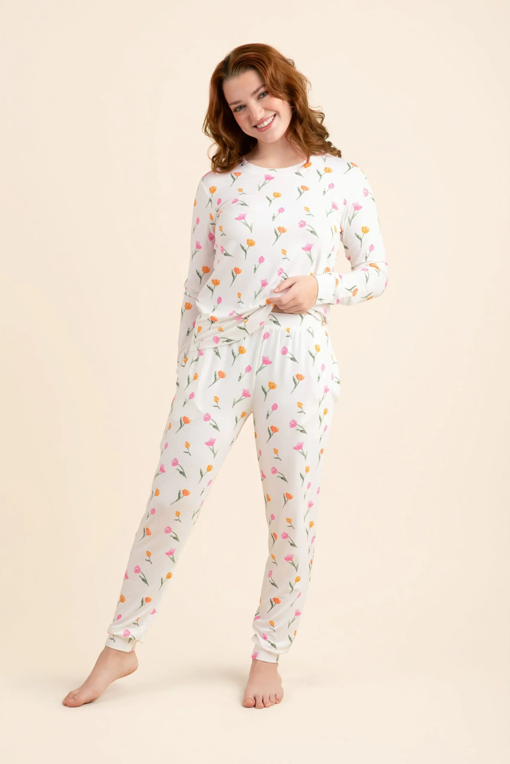 Women's Jogger Pajama Set in Tulip