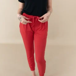 Women's Jogger Pants in Cardinal