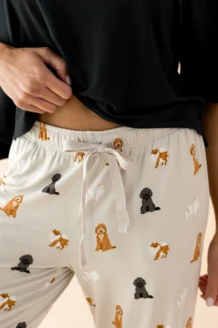 Women's Lounge Pants in Fluffy Dog