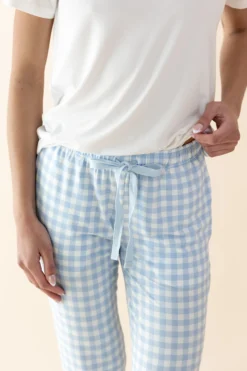 Women's Lounge Pants in Gingham Breeze