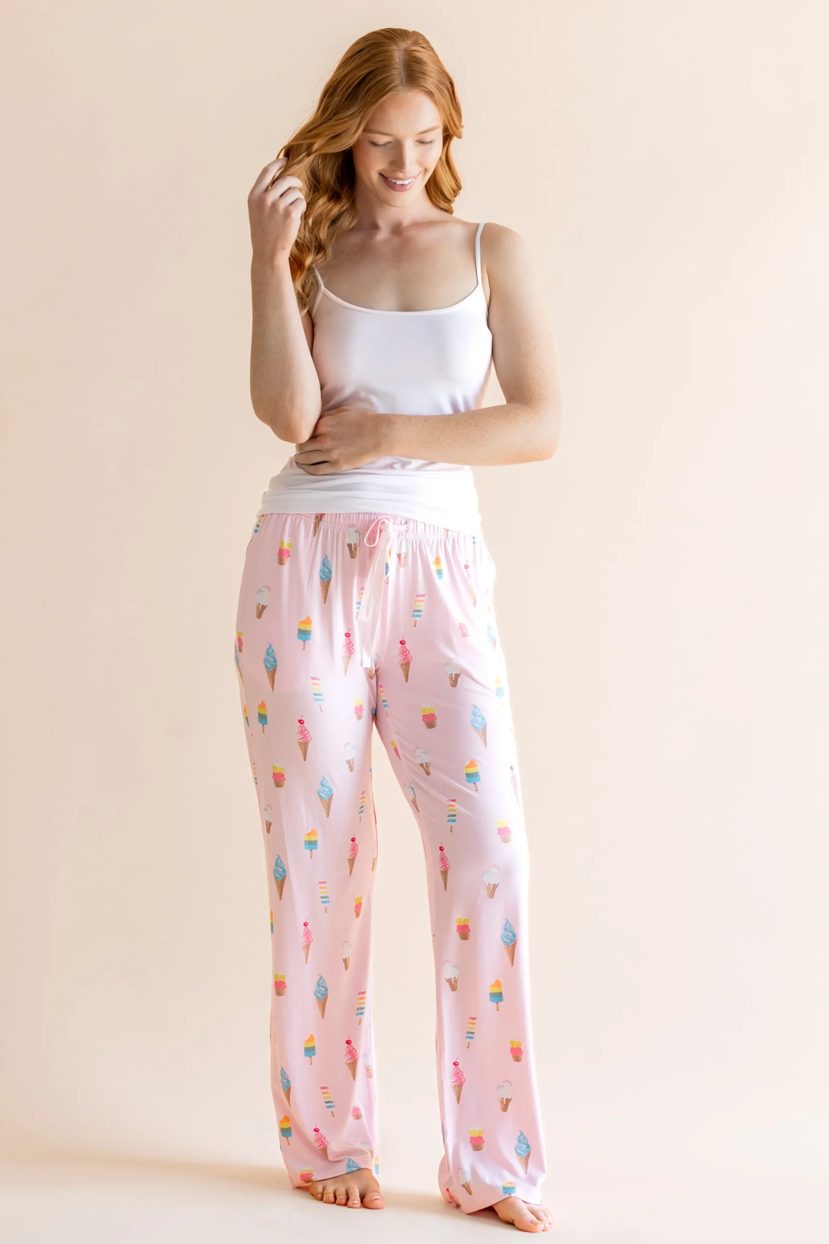 Women's Lounge Pants in Sakura Ice Cream