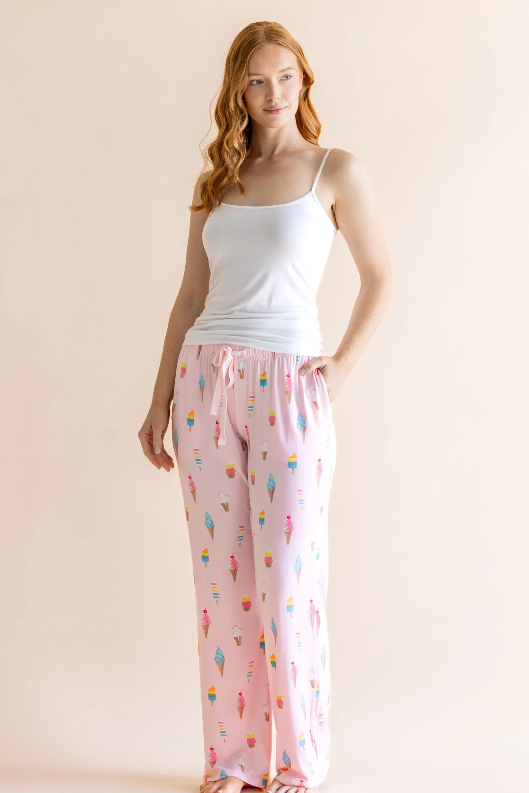Women's Lounge Pants in Sakura Ice Cream