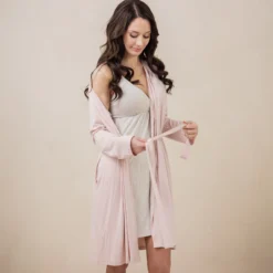 Women's Lounge Robe in Blush