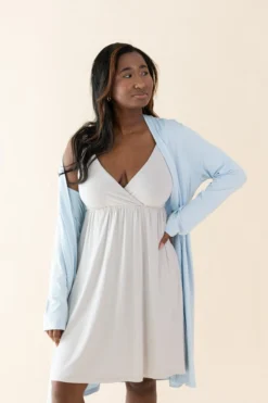 Women's Lounge Robe in Breeze
