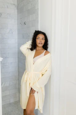 Women's Lounge Robe in Chamomile