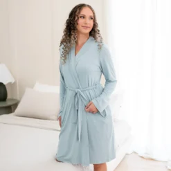 Women’s Lounge Robe in Fog