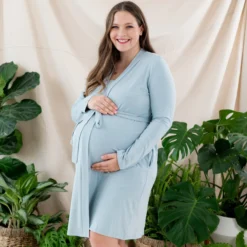 Women’s Lounge Robe in Fog