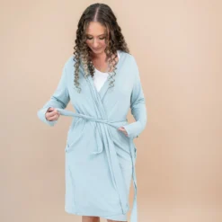 Women’s Lounge Robe in Fog