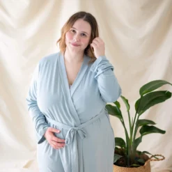 Women’s Lounge Robe in Fog