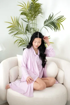 Women's Lounge Robe in Thistle