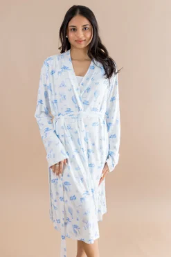 Women's Lounge Robe in Toile Safari