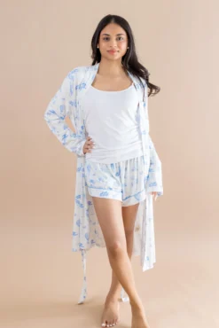 Women's Lounge Robe in Toile Safari