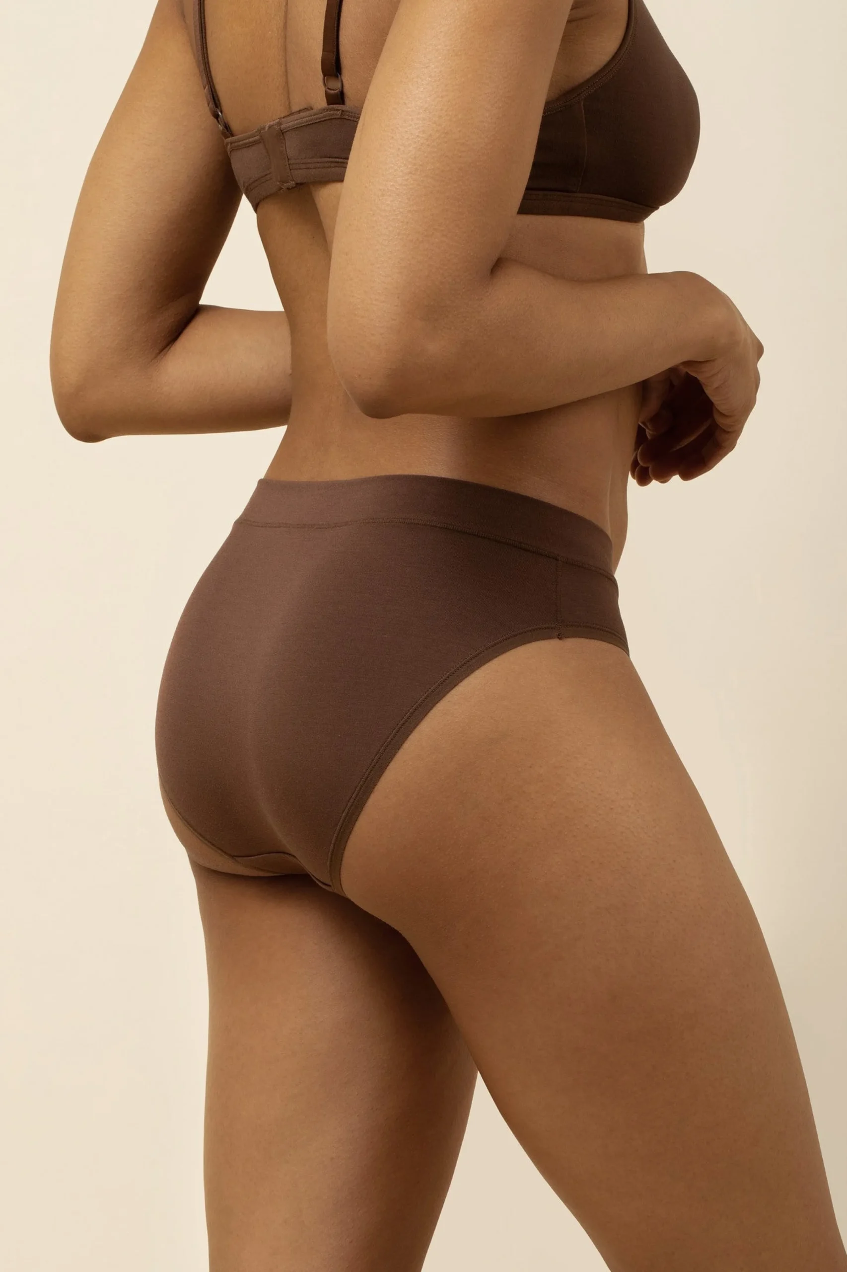 Women's Midi Brief in Toffee