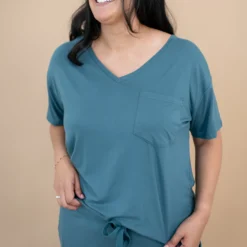 Women’s Relaxed Fit V-Neck in Atlantic