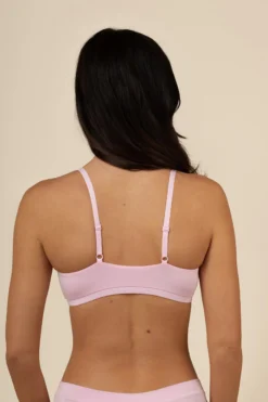 Women's Scoop Neck Bralette in Peony