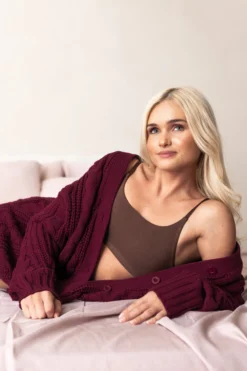 Women's Scoop Neck Bralette in Toffee