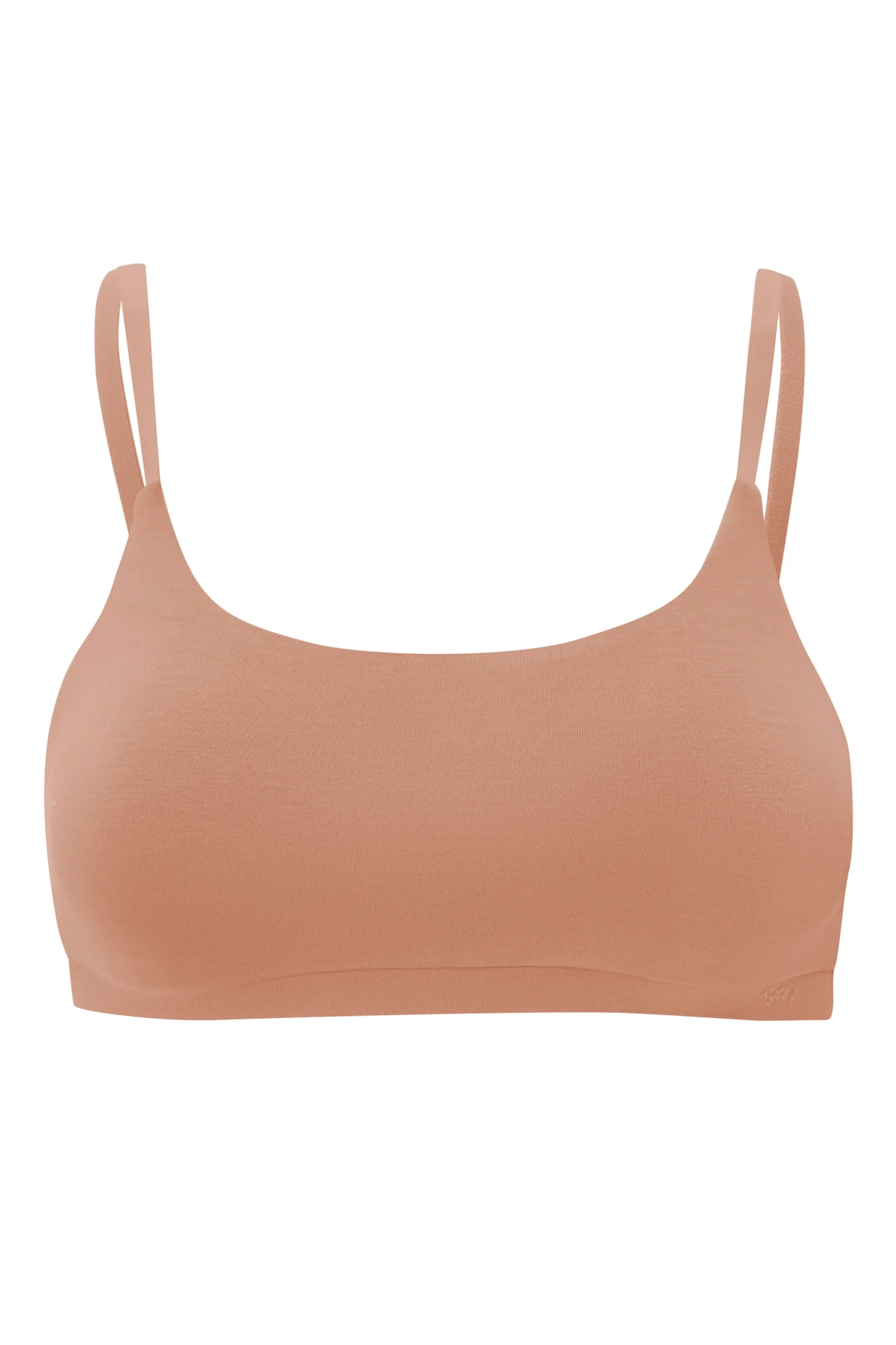 Women's Scoop Neck Bralette in Latte