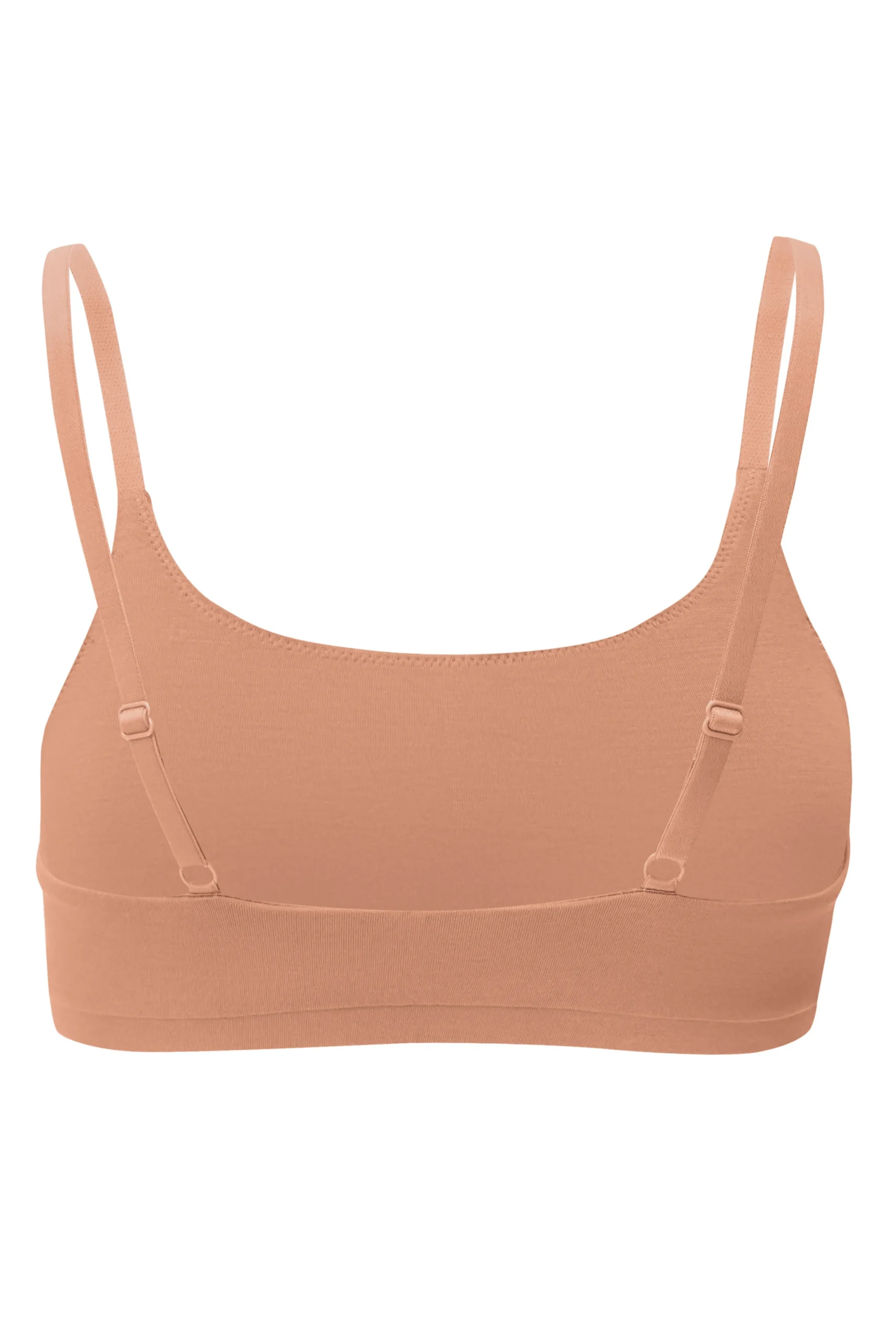 Women's Scoop Neck Bralette in Latte
