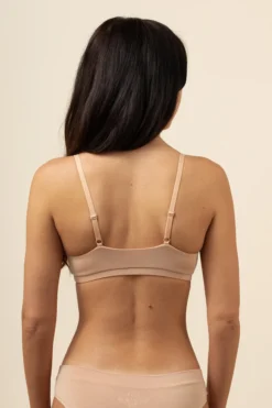 Women's Scoop Neck Bralette in Chai