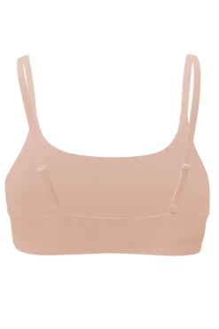 Women's Scoop Neck Bralette in Chai