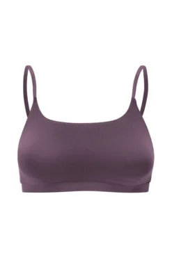 Women's Scoop Neck Bralette in Currant