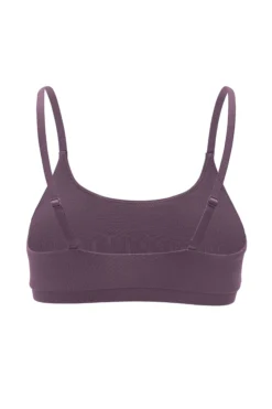 Women's Scoop Neck Bralette in Currant