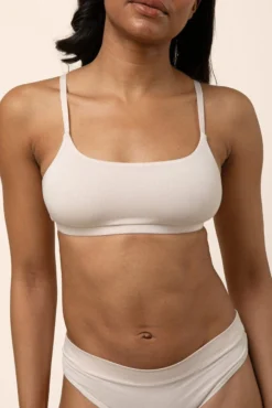 Women's Scoop Neck Bralette in Blonde
