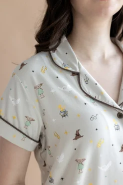 Women's Short Sleeve Pajama Set in Starry Icon
