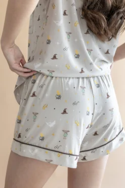 Women's Short Sleeve Pajama Set in Starry Icon