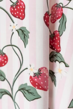 Women's Short Sleeve Pajama Set in Strawberry Fields