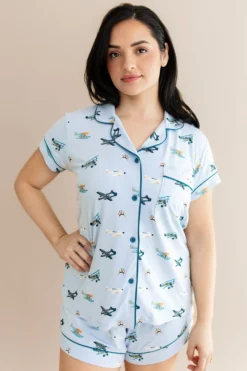 Women's Short Sleeve Pajama Set in Take Off