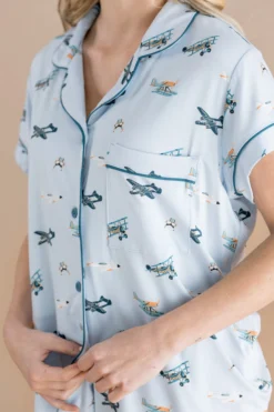 Women's Short Sleeve Pajama Set in Take Off
