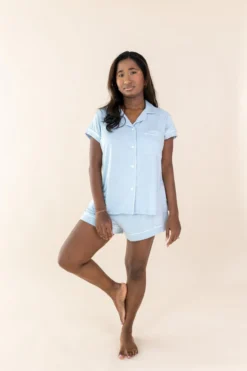 Women's Short Sleeve Pajama Set in Breeze