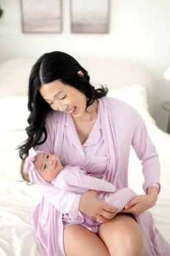 Women's Short Sleeve Pajama Set in Thistle
