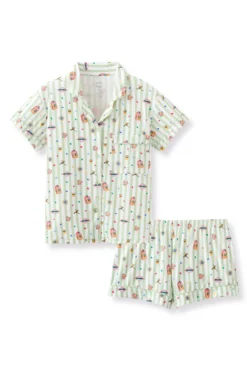 Women's Short Sleeve Pajama Set in Honeydukes