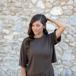 Women's Short Sleeve Tee in Espresso