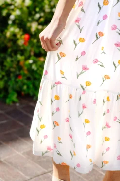 Women’s Smocked Dress in Tulip