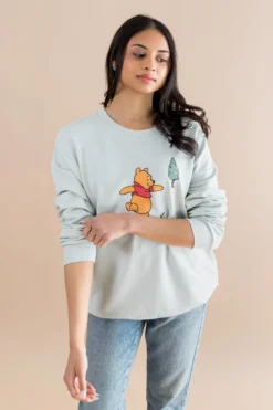 Women's Sweatshirt in Winnie the Pooh on Dew