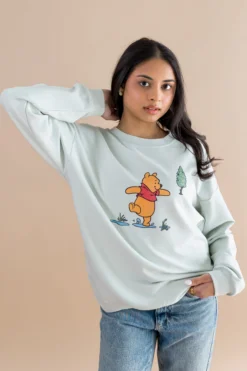 Women's Sweatshirt in Winnie the Pooh on Dew