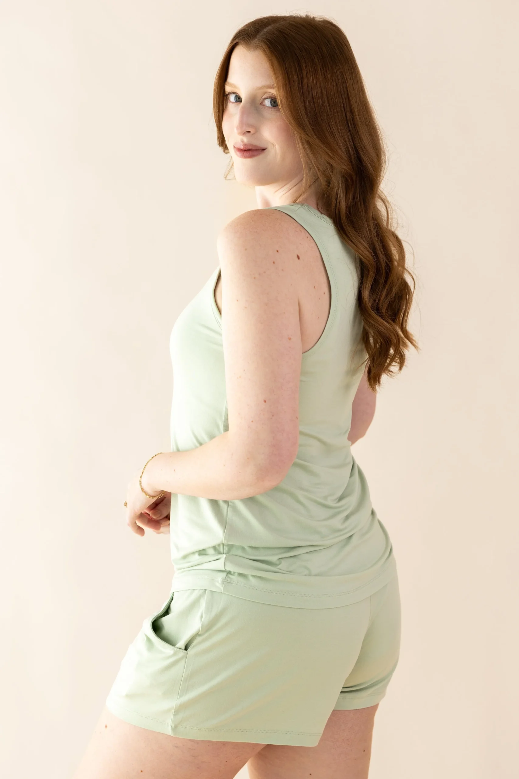 Women's Tank Set in Basil