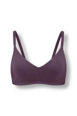 Women's V-Neck Bra in Currant